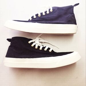 Maison‎ Kitsune Black High-Top Sneakers